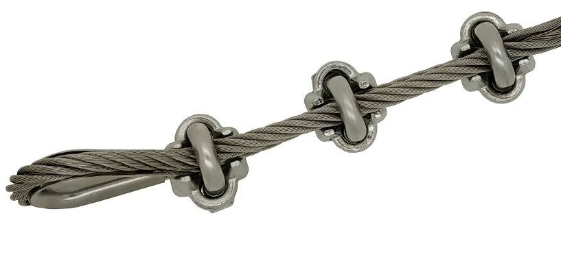 Marine grade stainless steel cable clip (lock)