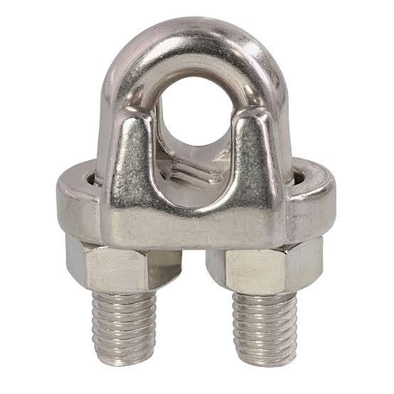 Marine grade stainless steel cable clip (lock)