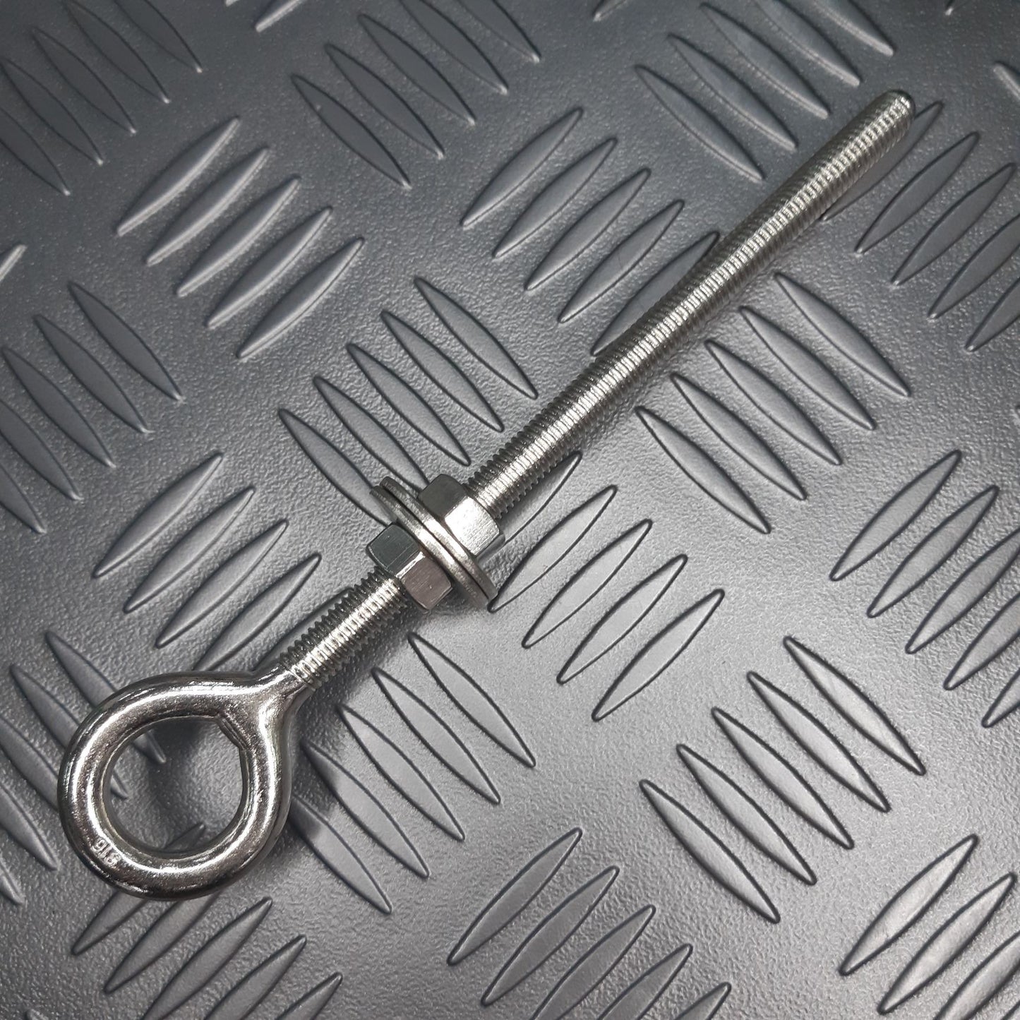 Marine grade stainless steel eye bolt