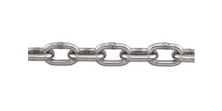 Marine grade stainless steel chain (per foot)